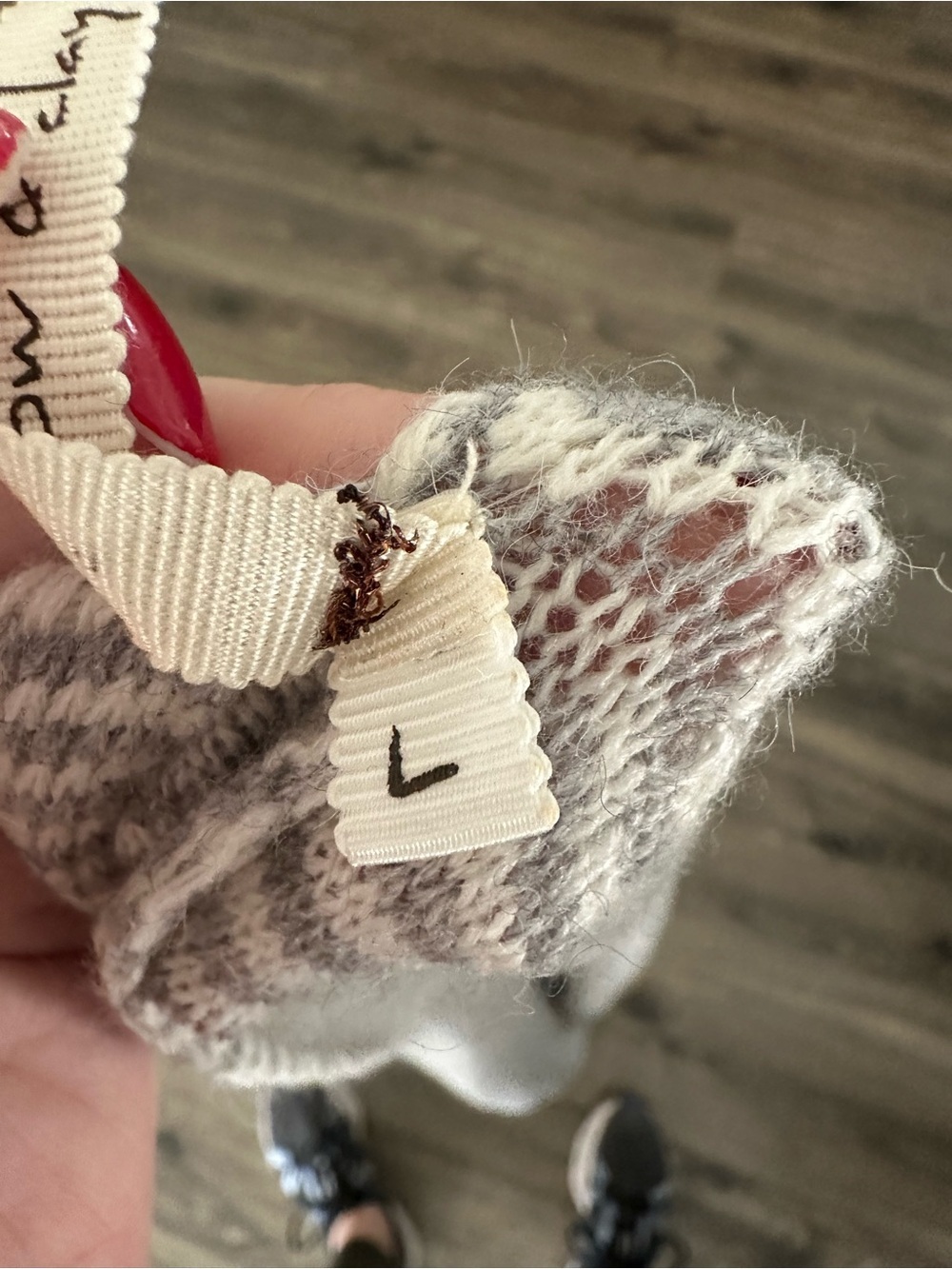 Willow & Clay Light Gray Striped Open-Front Cardigan - Picture 4 of 4